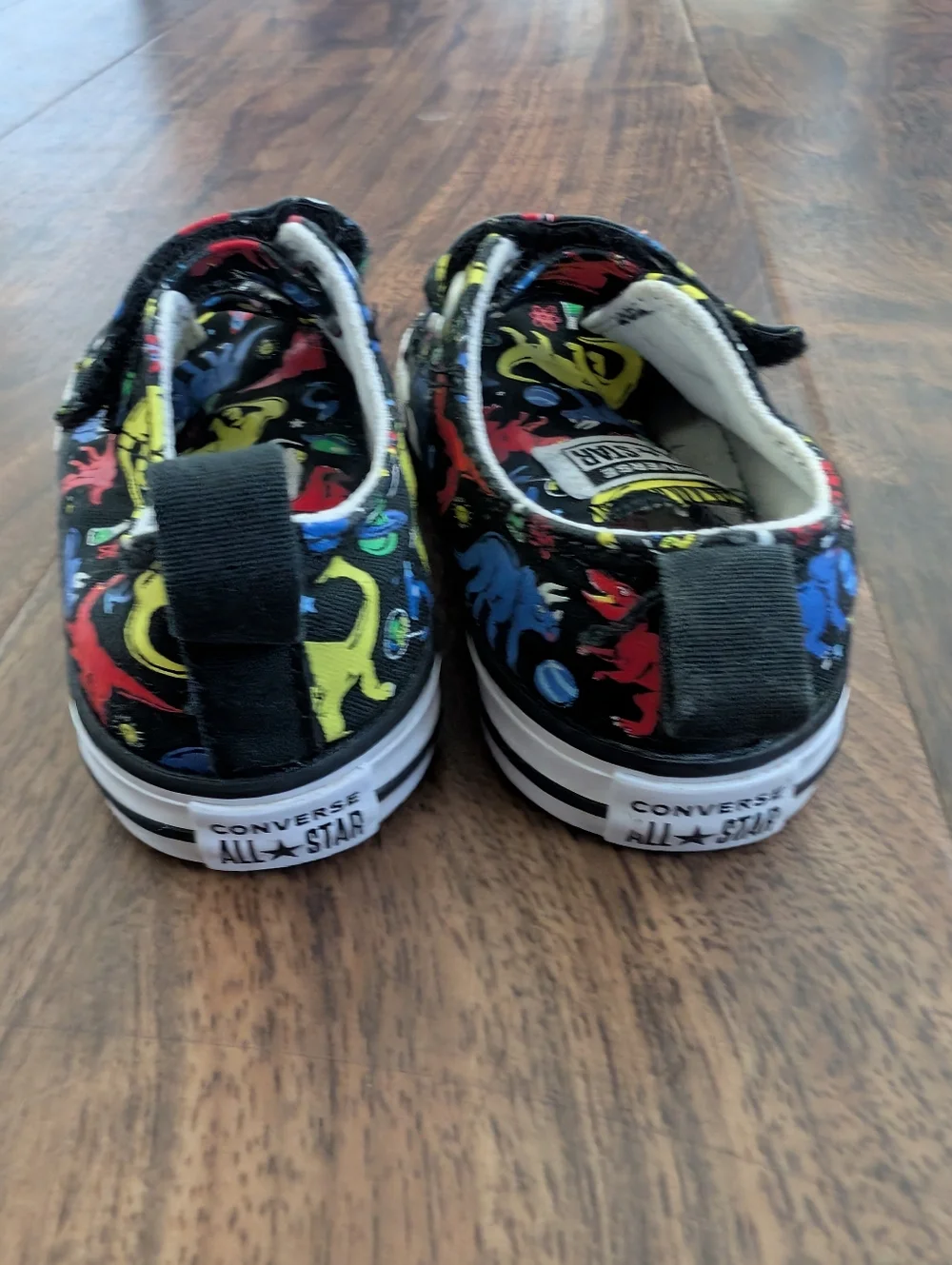 Converse 6c Dinosaur Kids' Classic Velcro Sneakers - Toddler Black Multi